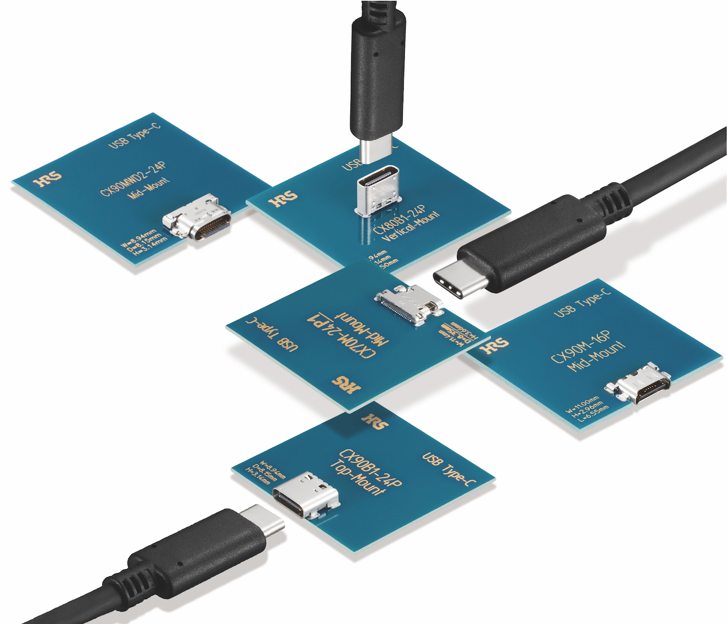 Hirose Expands USB Type-C Connector Offering